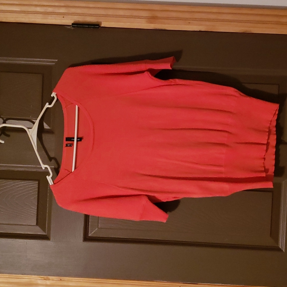 Maurices Short Sleeve Top, salmon colored, size small
